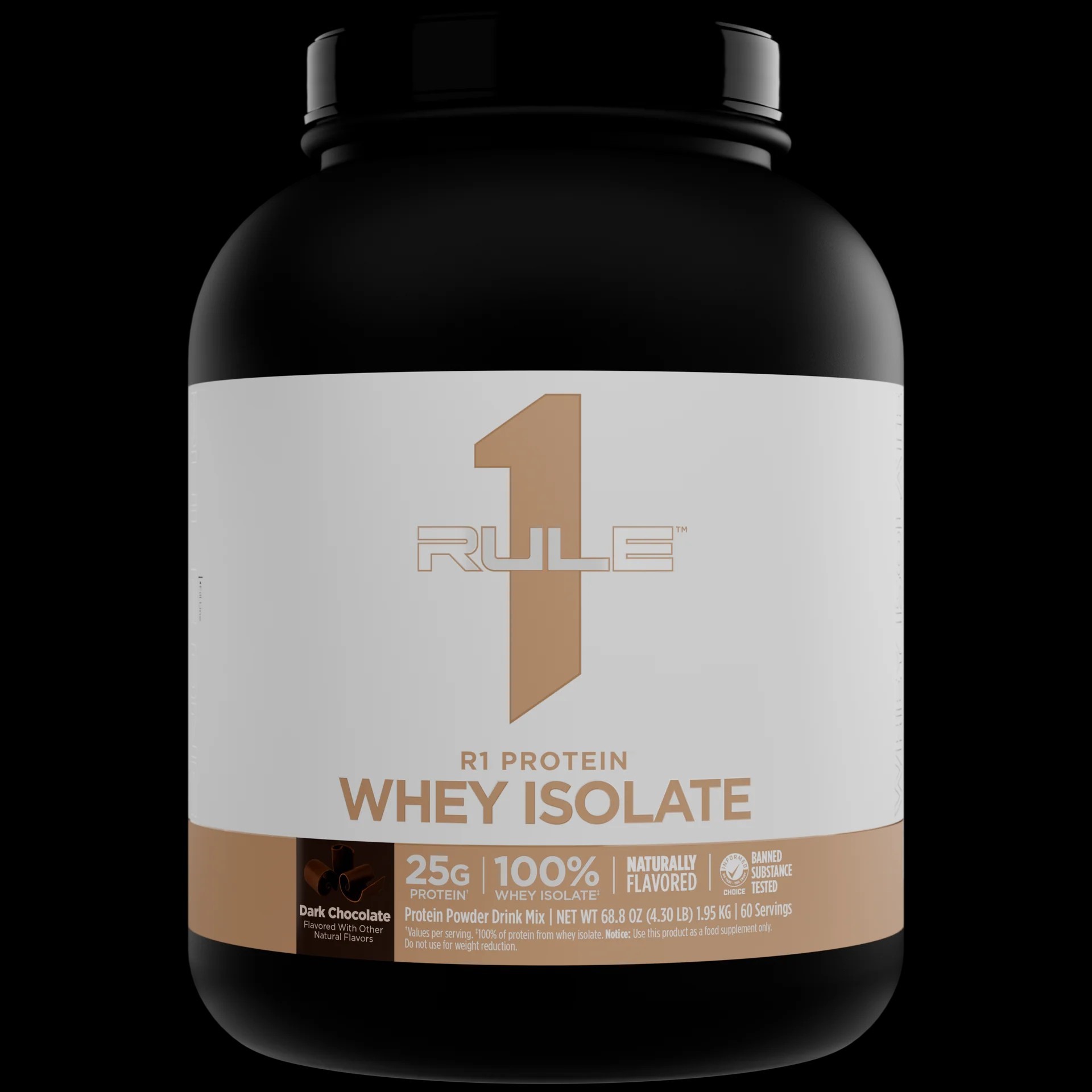 Rule One - R1 Protein Whey Isolate Naturally Flavoured 1.95 kgs/4.3 lbs