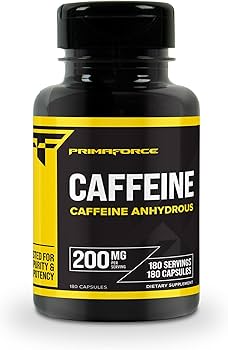 Primaforce Caffeine 200 mg, 180 Capsules