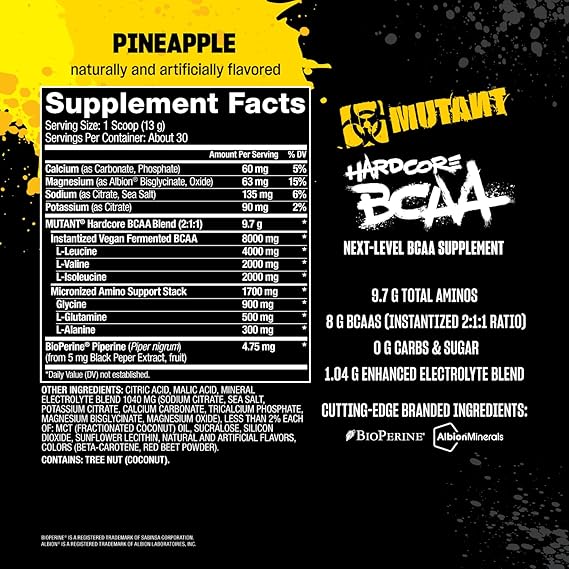 Mutant Hardcore BCAA 390grams (30 servings) - Image 4