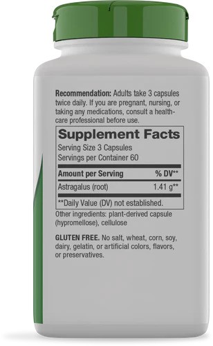 Nature's Way Astragalus Root 180 vegan caps - Image 2