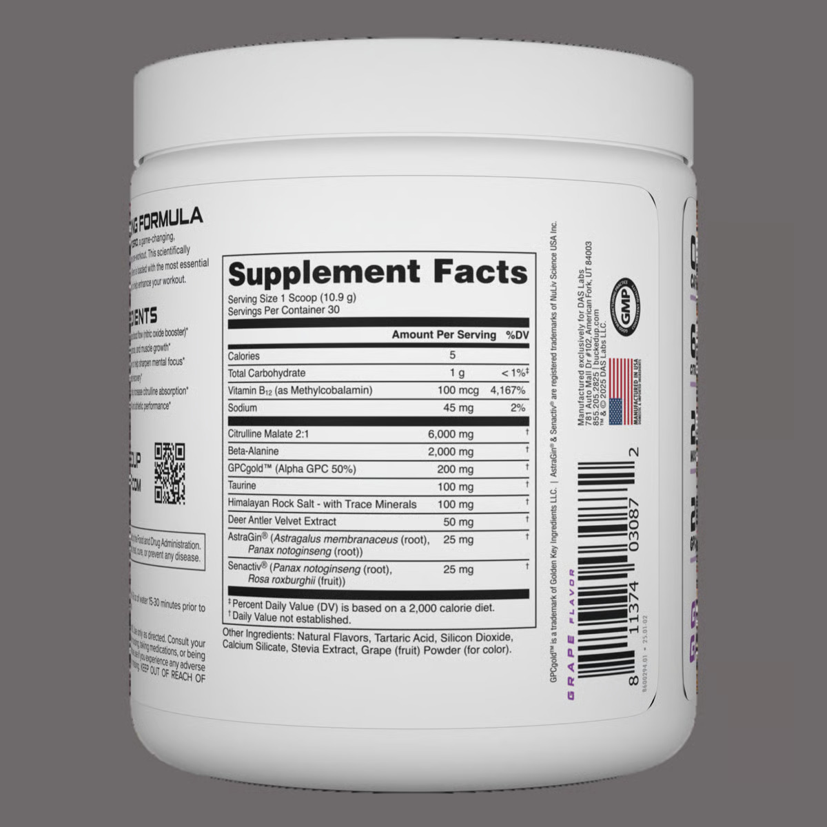 Bucked Up Non Stim (Zero Caffeine) Pre Workout, 30 servings - Image 2